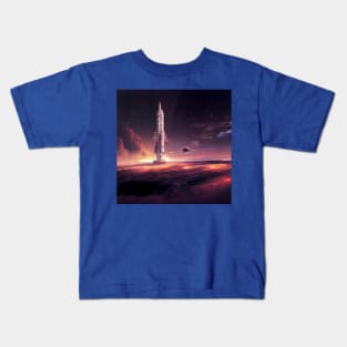 Interplanetary Spaceport Kids T-Shirt